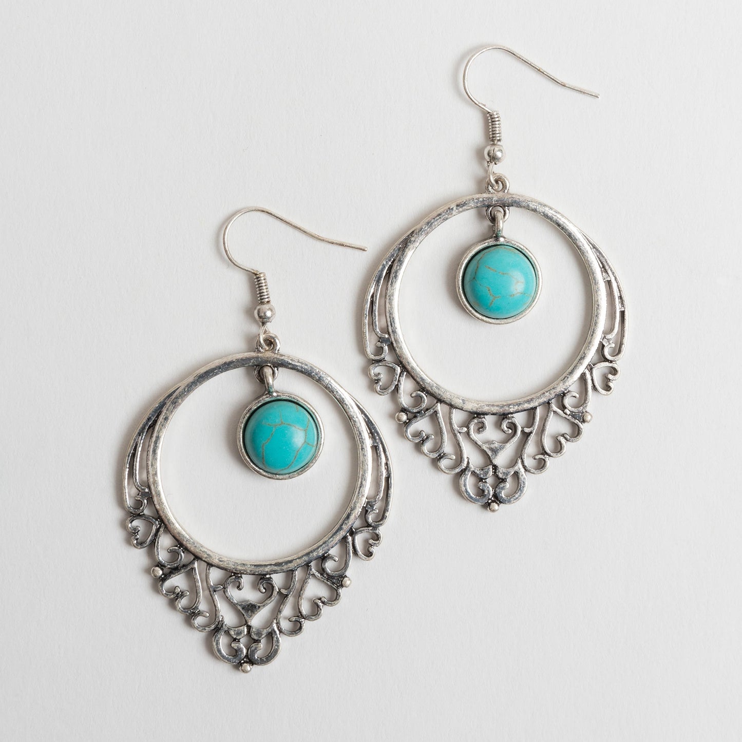 Blakely Filigree Teardrop Earrings