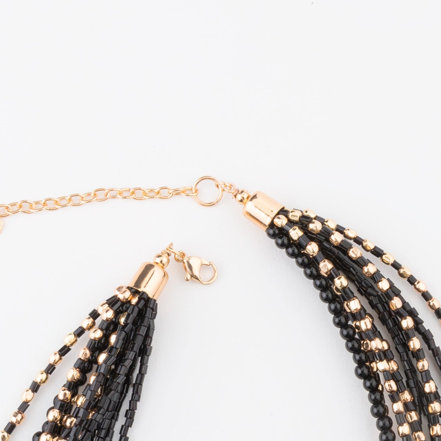 Sybil Multi Row Beaded Collar Necklace
