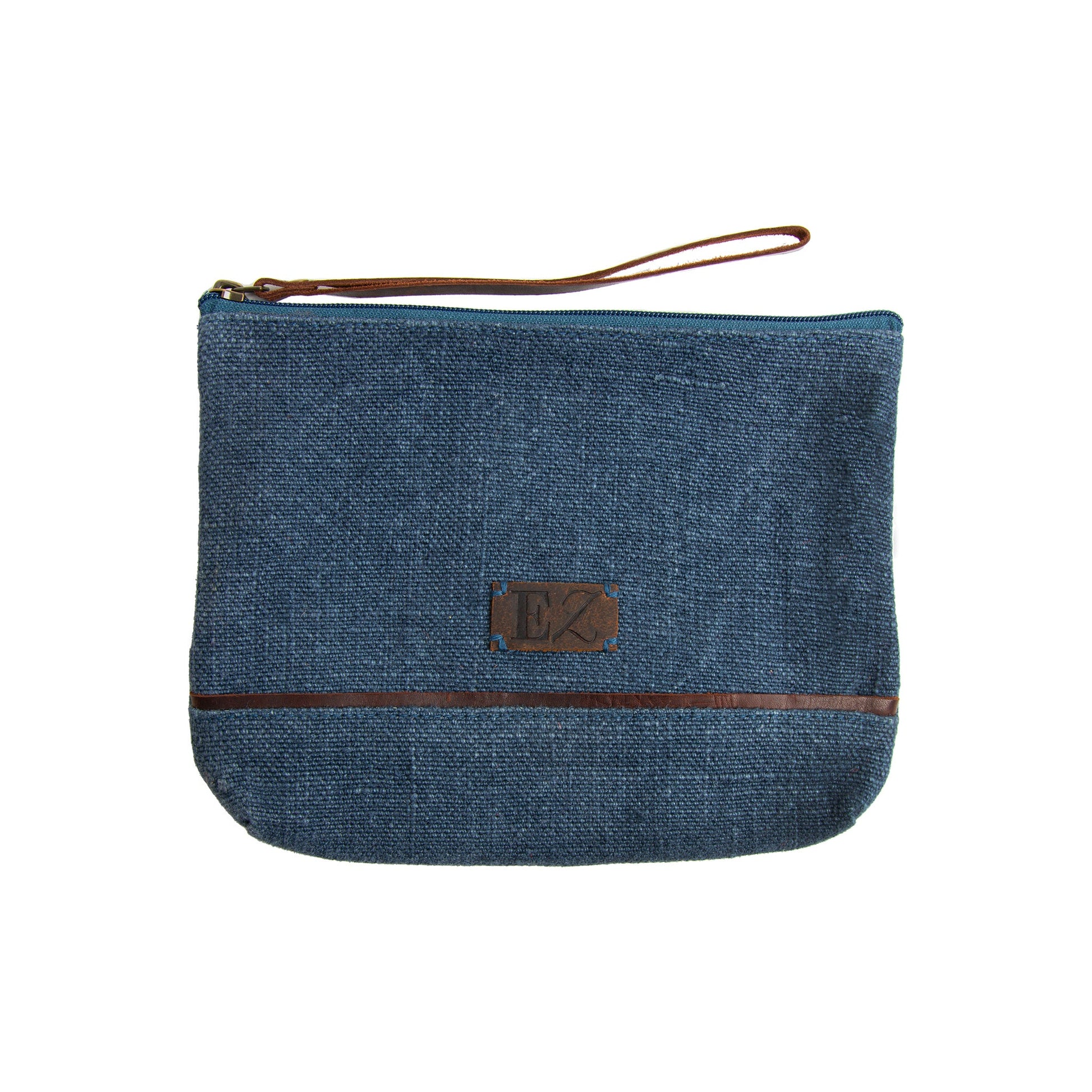 Elsie & Zoey  Women's Zyla Jute Leather Handle Clutch