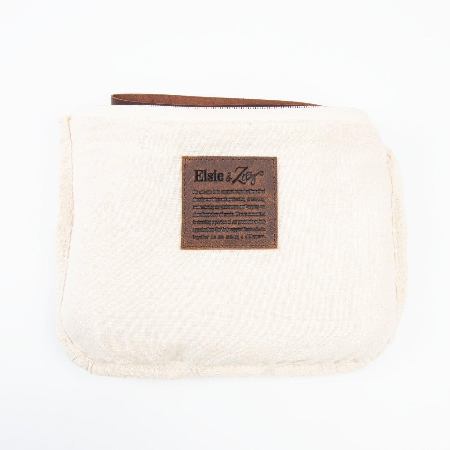 Elsie & Zoey Women's Zyla Jute Leather Handle Clutch