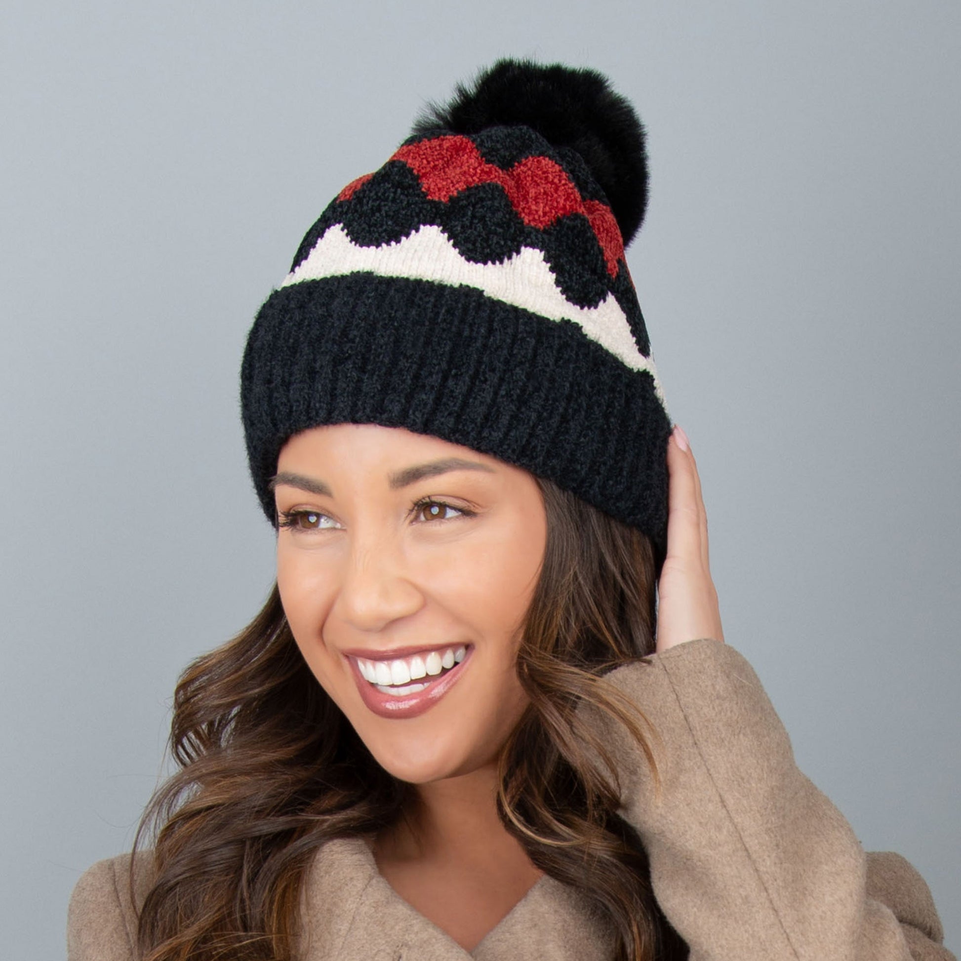 Howard's Women's Winter Elena Chenille Pom Beanie