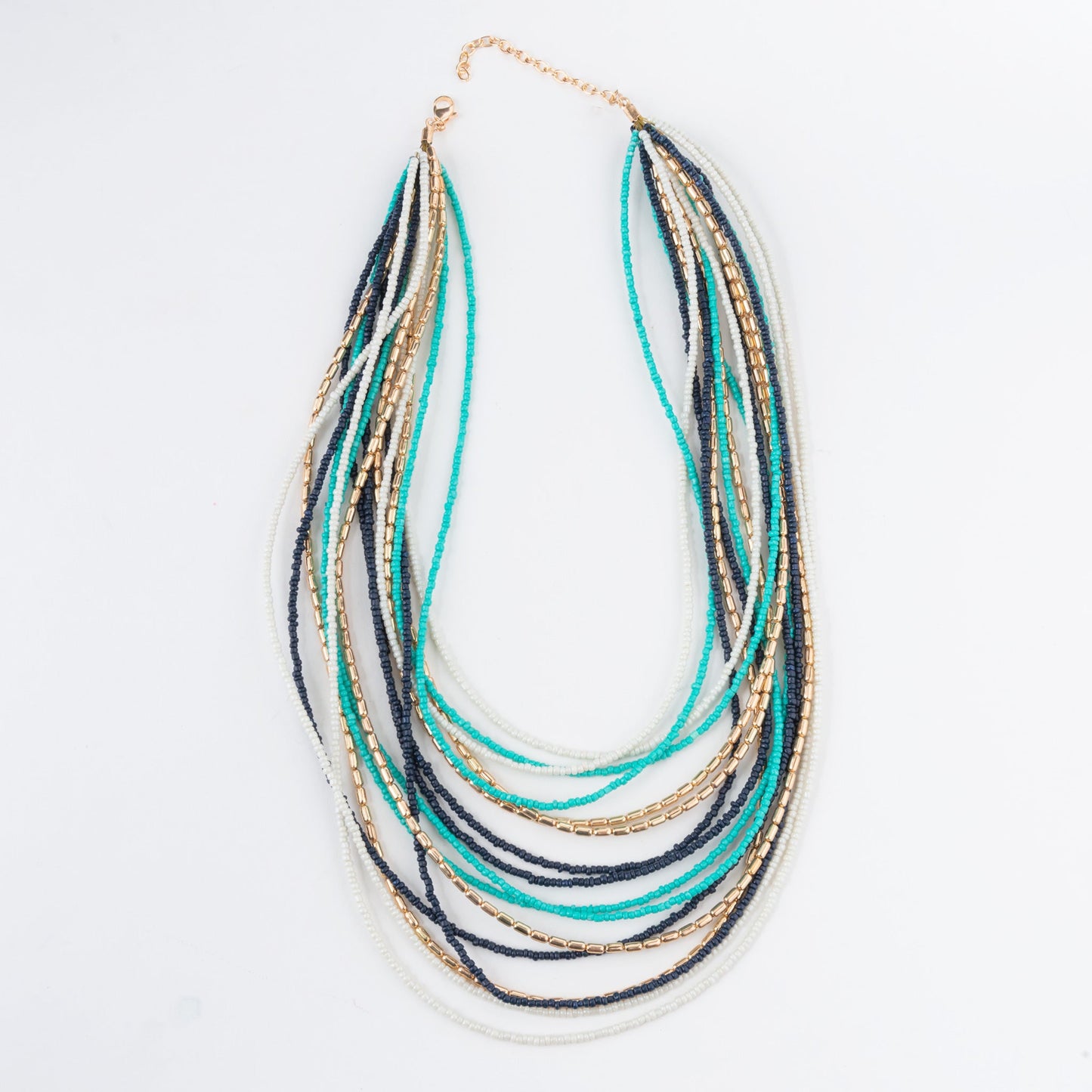 Elsie & Zoey Women's Zora Multi Row Beaded Necklace