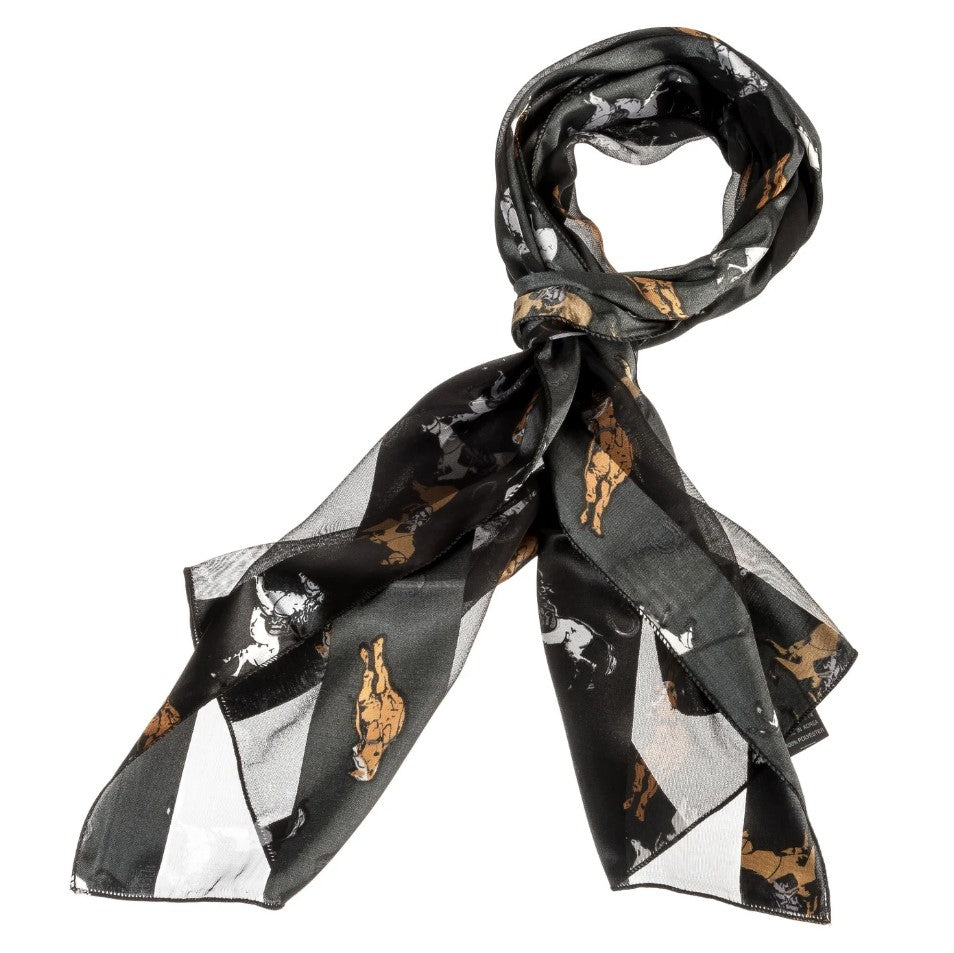 Horse Scarf Horse Black