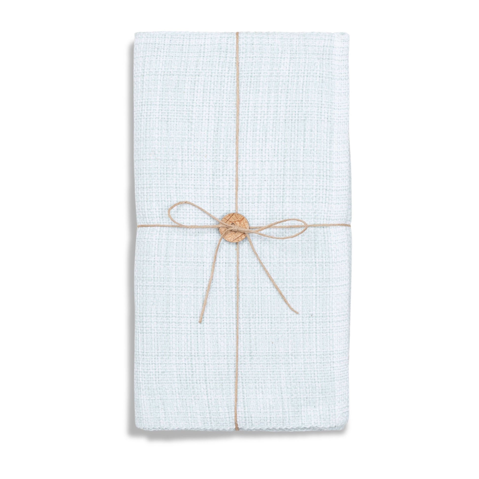 Mint Textured Woven Table Runner