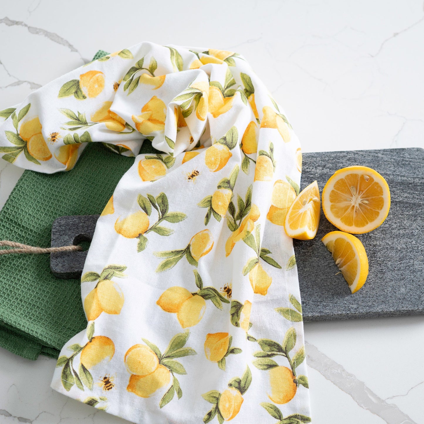 3 Piece Lemon Tree Tea Towel Set