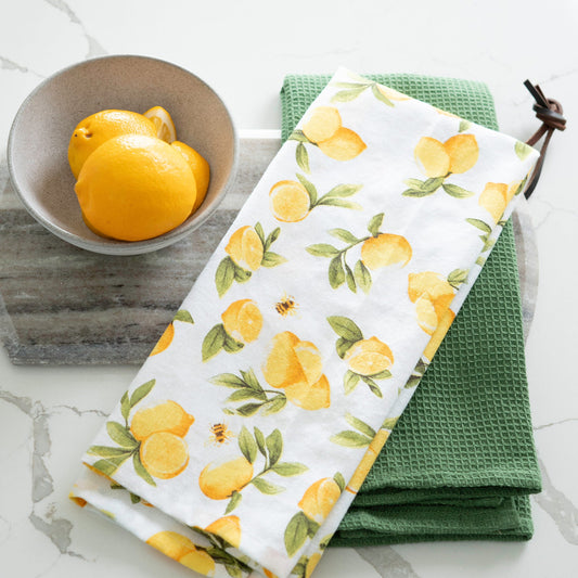 3 Piece Lemon Tree Tea Towel Set