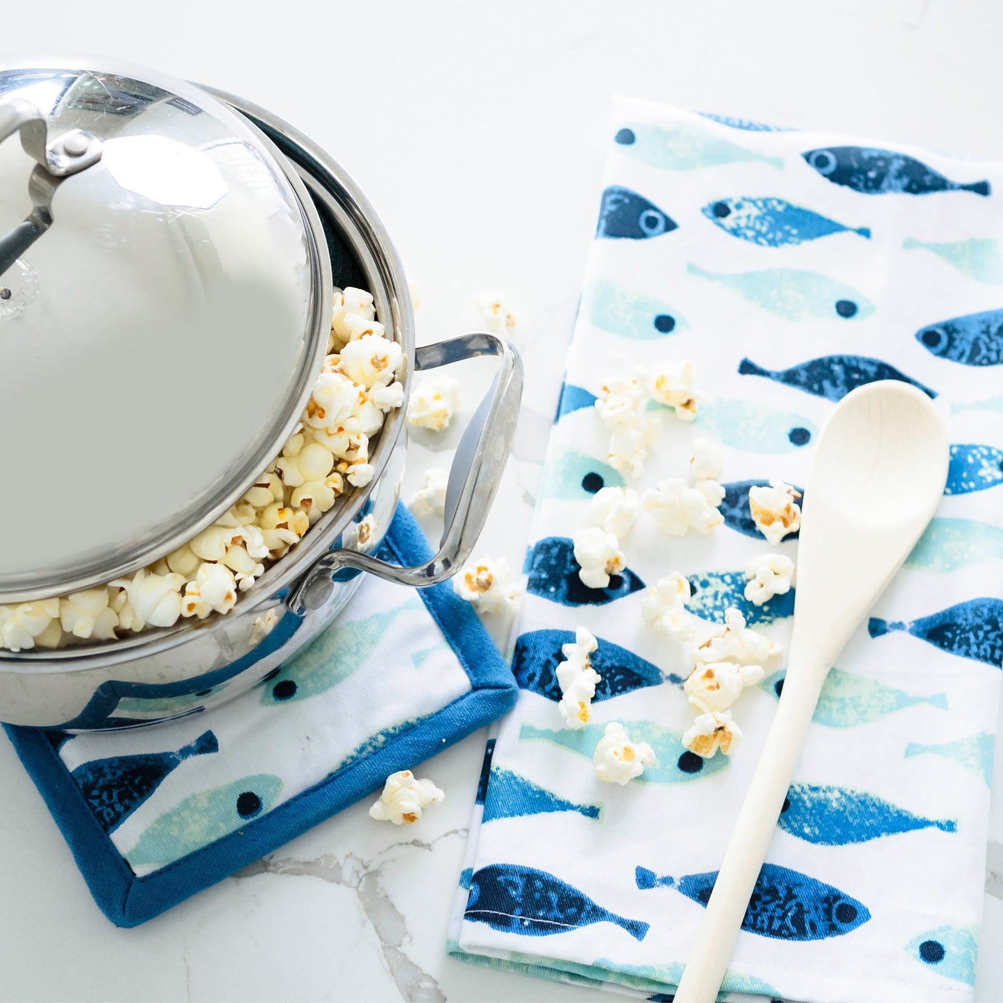 3 Piece Blue Fish Kitchen Set