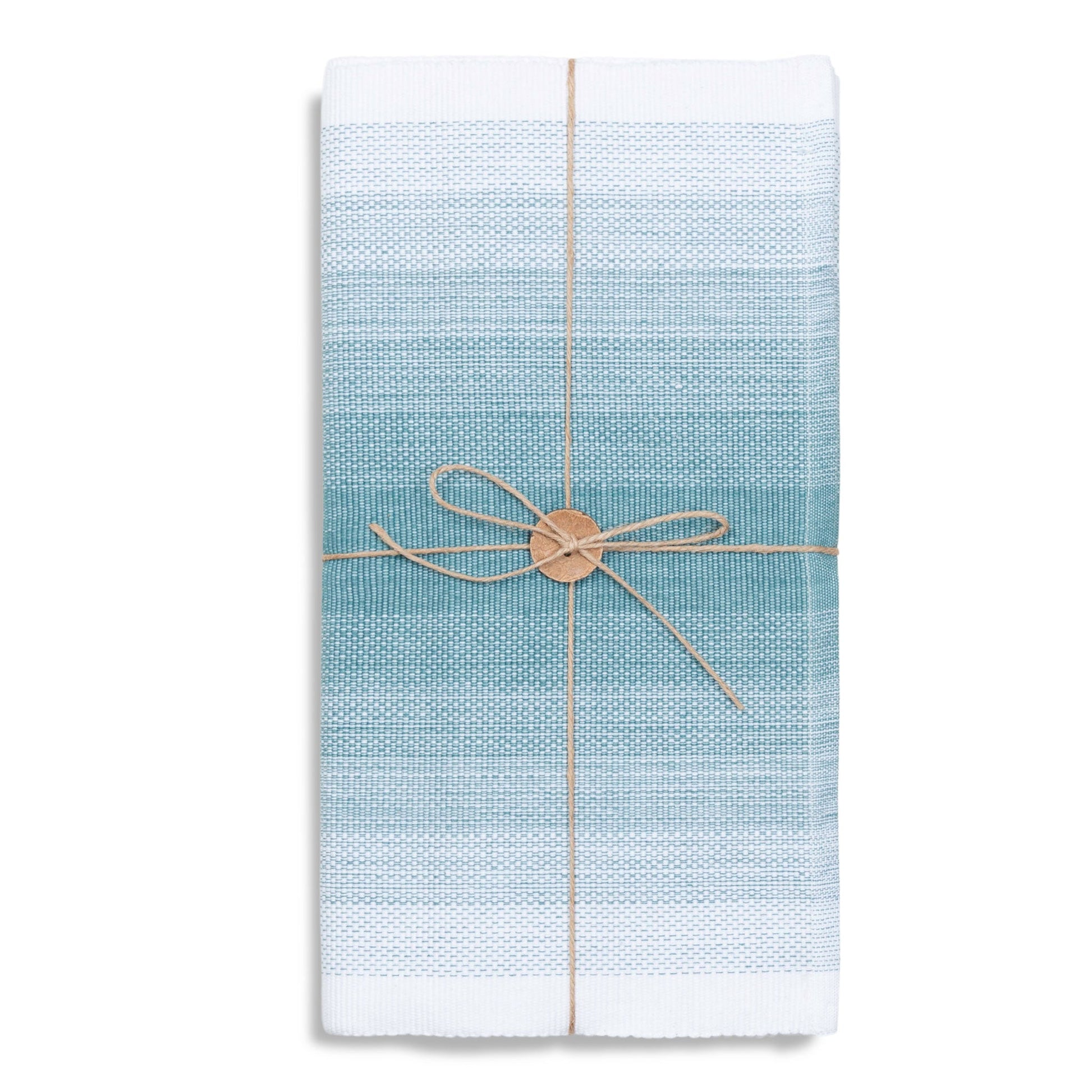 Teal Ombre Woven Table Runner