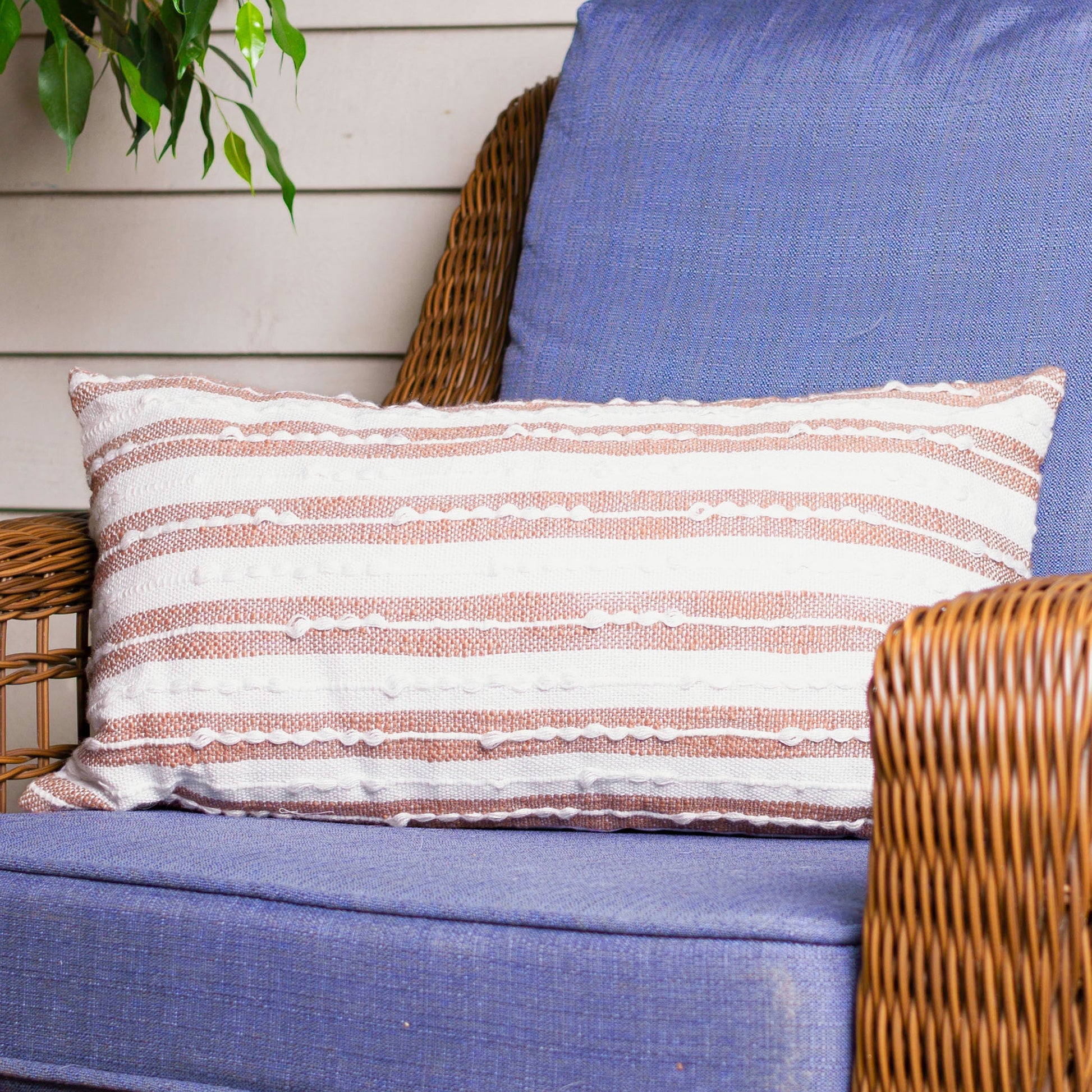 Romy Handwoven Indoor/Outdoor 12x22 Lumbar Pillow