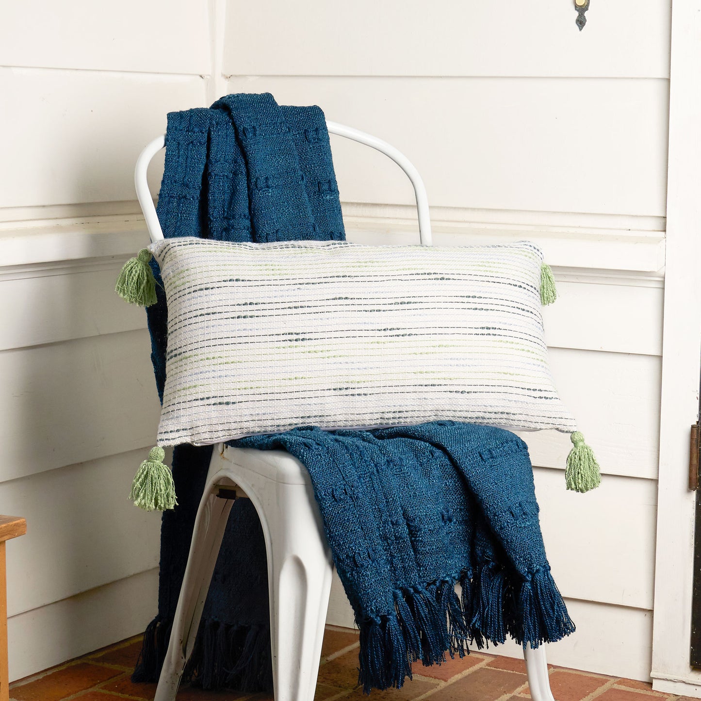 Zahara Handwoven Indoor/Outdoor 12x22 Lumbar Pillow