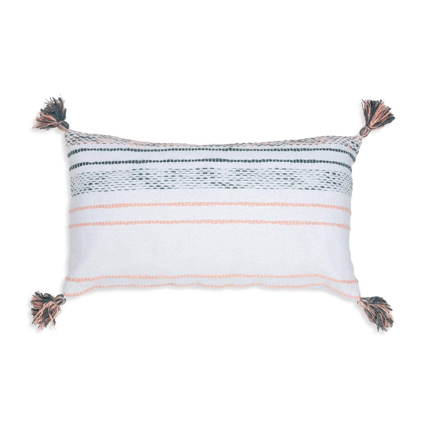 Tylanne Handwoven Indoor/Outdoor 12x22 Lumbar Pillow