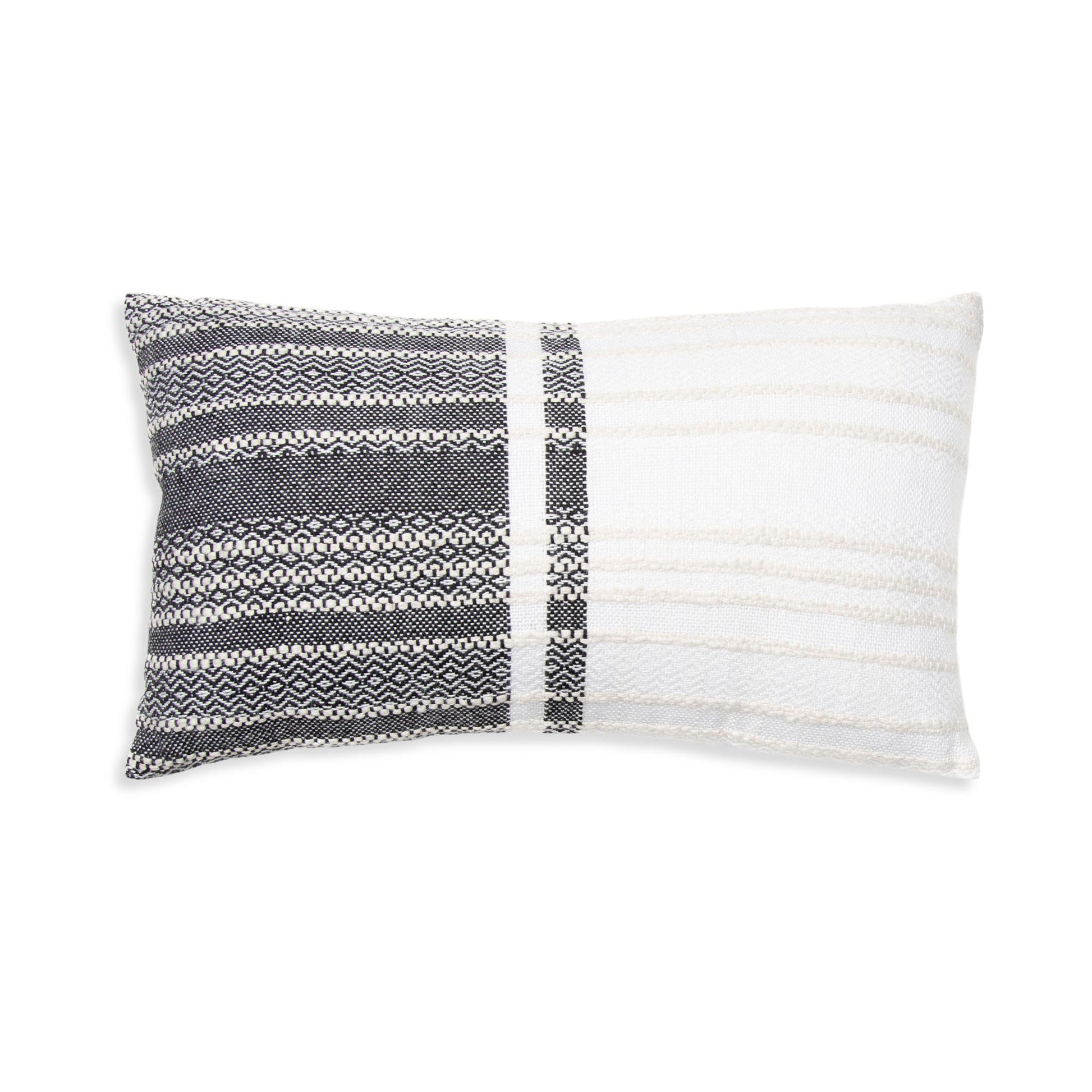 Genevieve Handwoven Indoor/Outdoor 12x22 Lumbar Pillow
