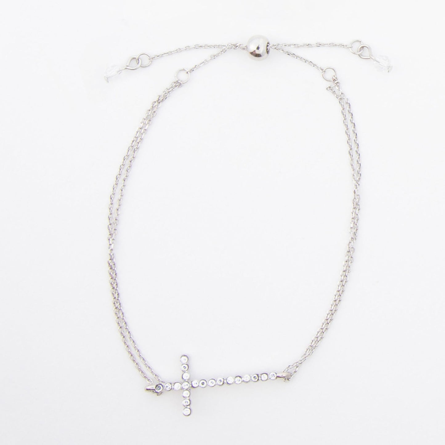 Alcea Linked Chain Cross Bracelet