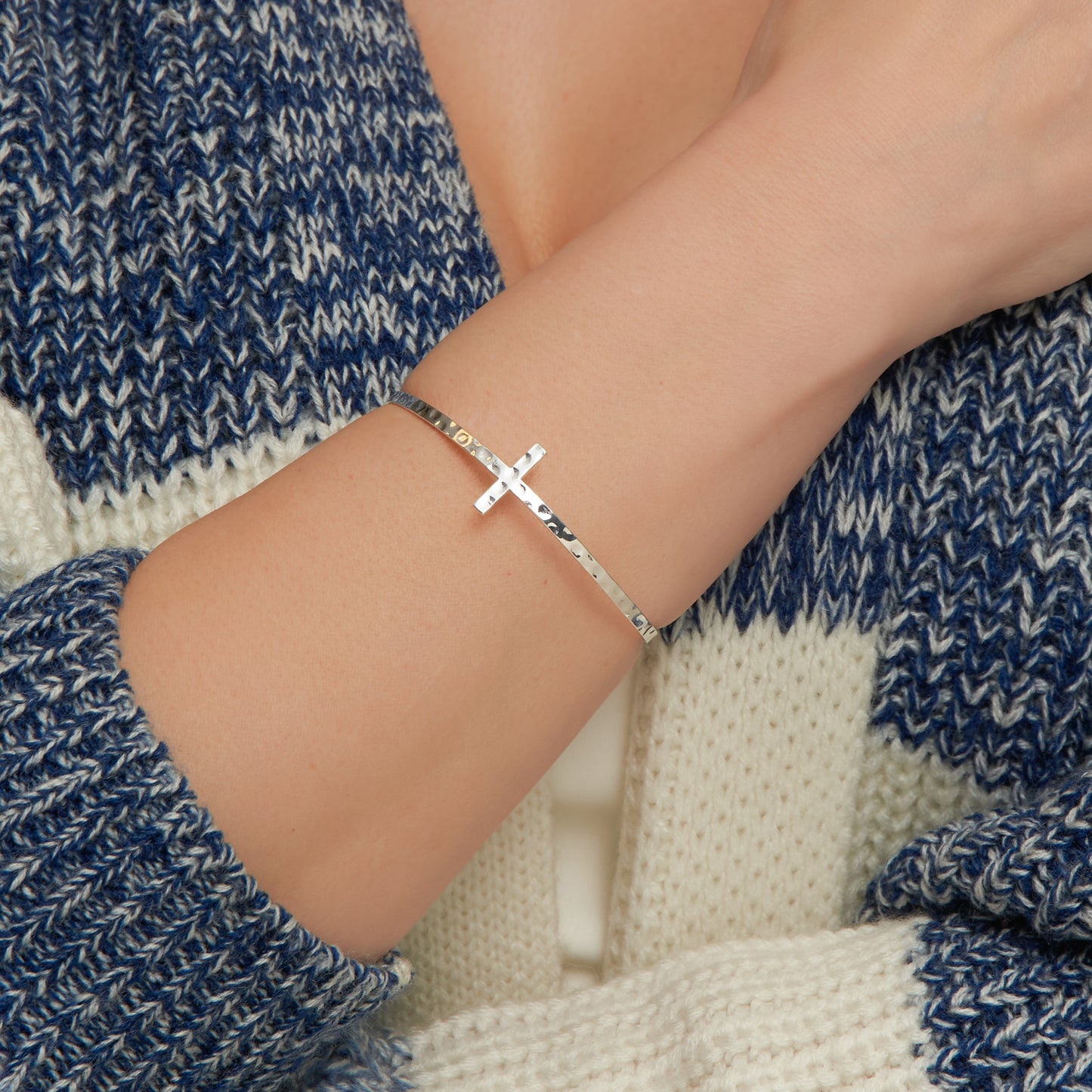 Terra Cross Bangle Bracelet