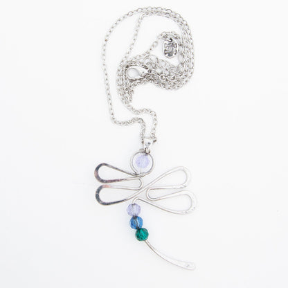 Chelsea Wire Wrapped Dragonfly Pendant Necklace
