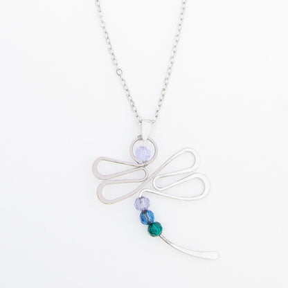 Chelsea Wire Wrapped Dragonfly Pendant Necklace
