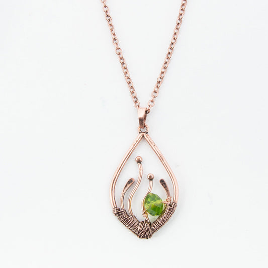 Janie Wire Wrapped Pendant Necklace