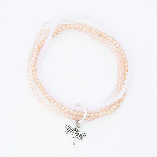 Mariya Multi Row Dragonfly Charm Bracelet