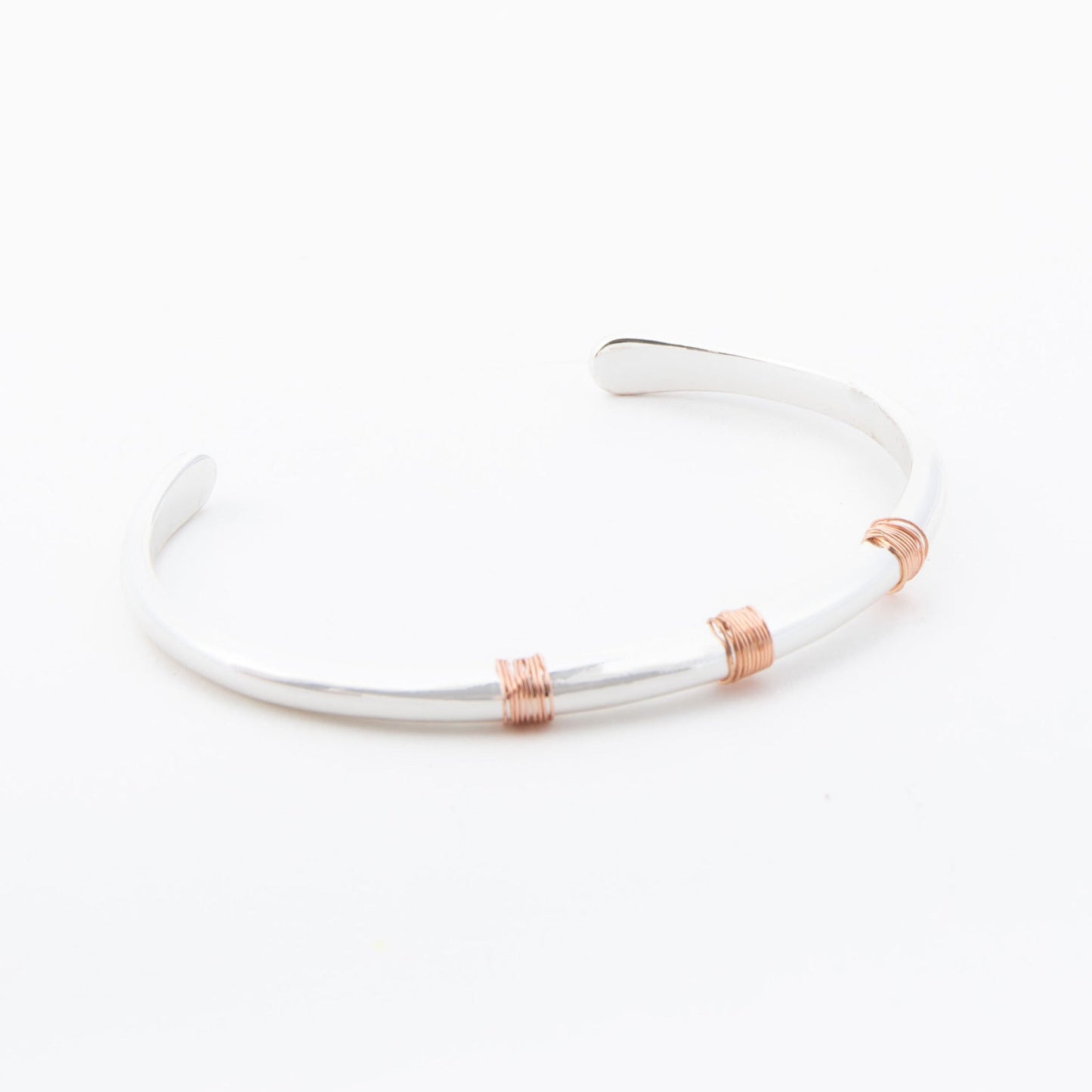 Emmerlee Minimal Wire Wrapped Cuff Bracelet