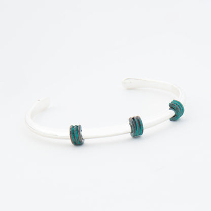 Emmerlee Minimal Wire Wrapped Cuff Bracelet