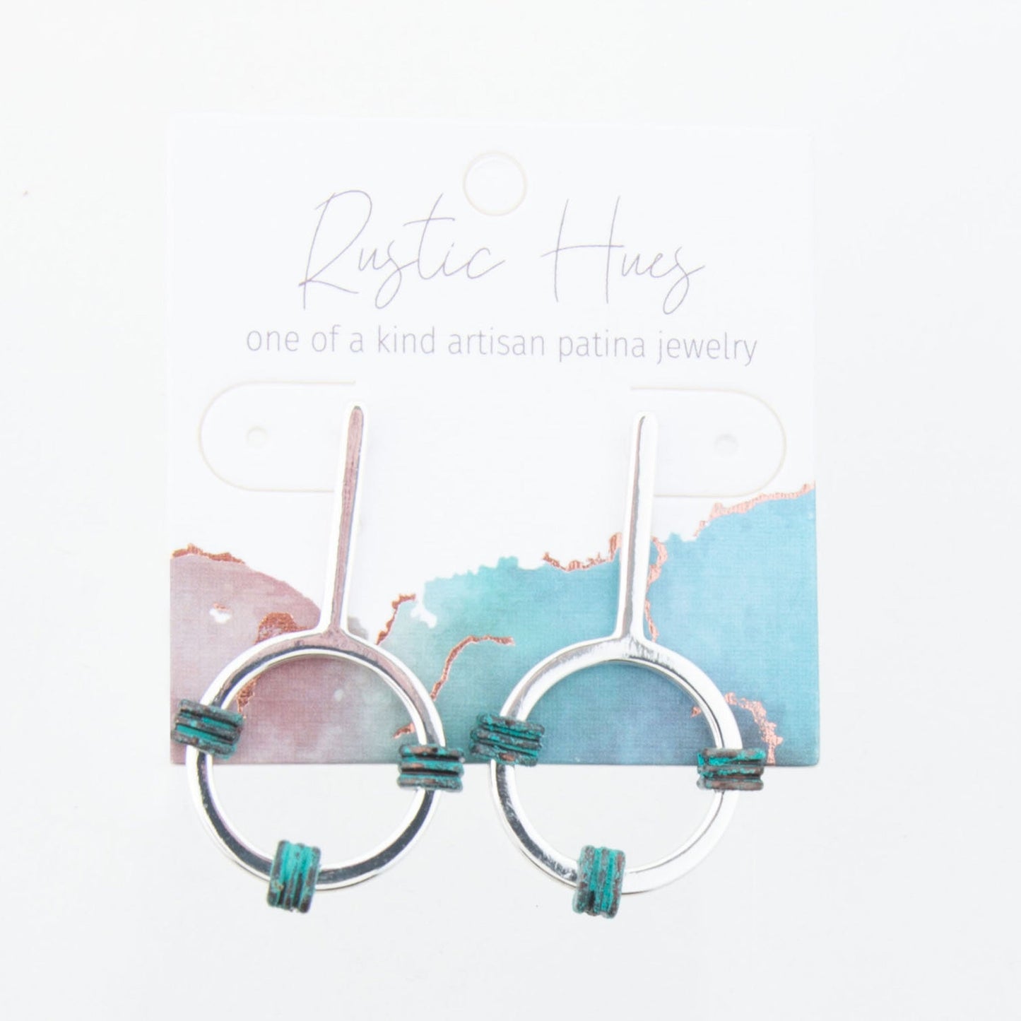 Ember Minimal Wire Wrapped Drop Earrings