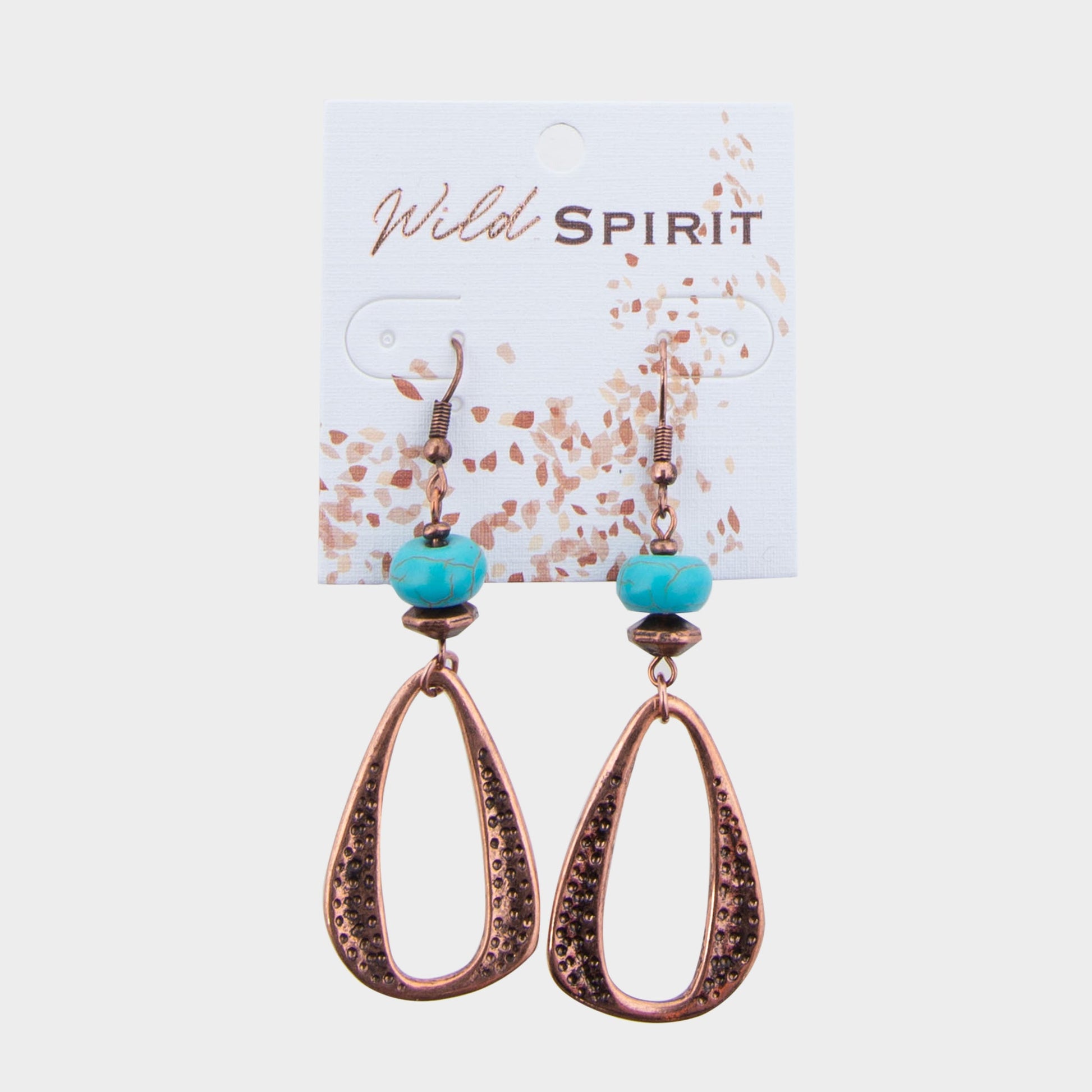 Wild Spirit Turquoise Teardrop Earrings