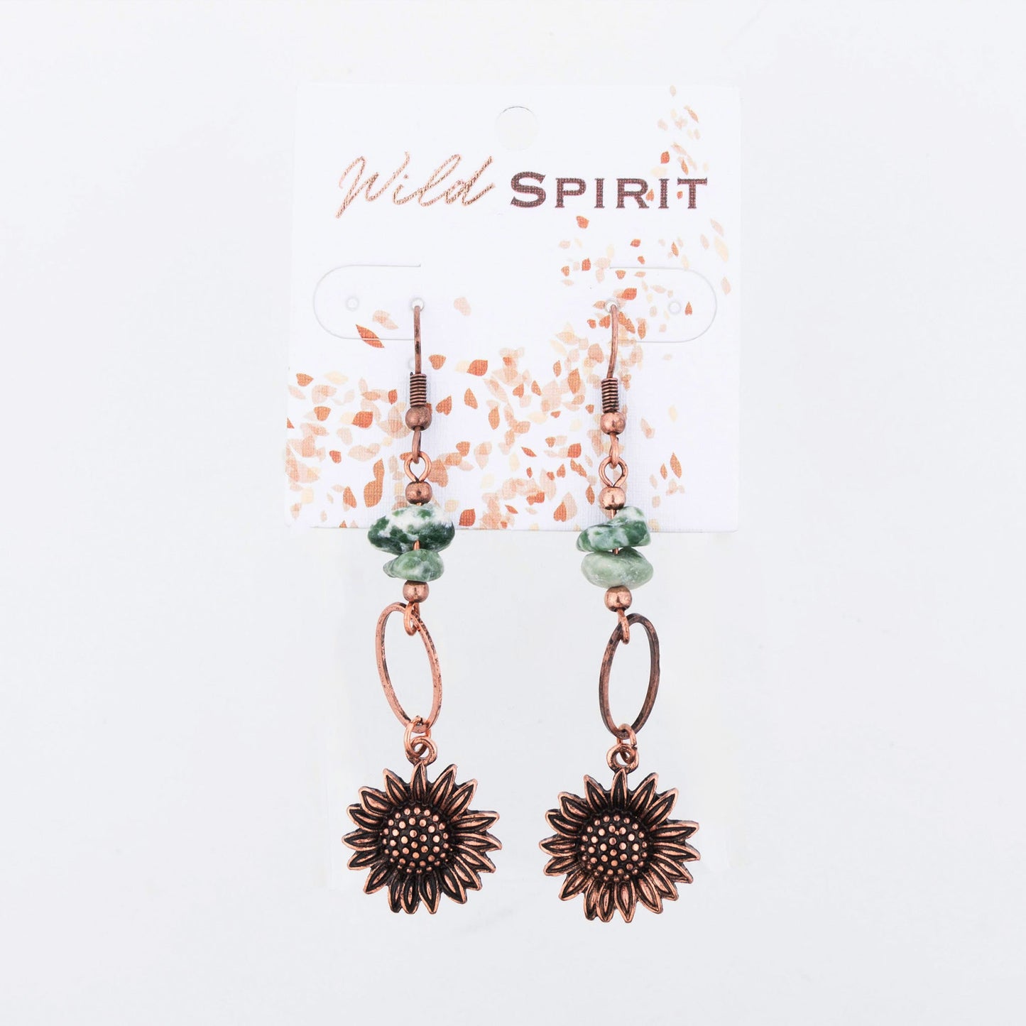 Wild Spirit Sunflower Linked Earrings