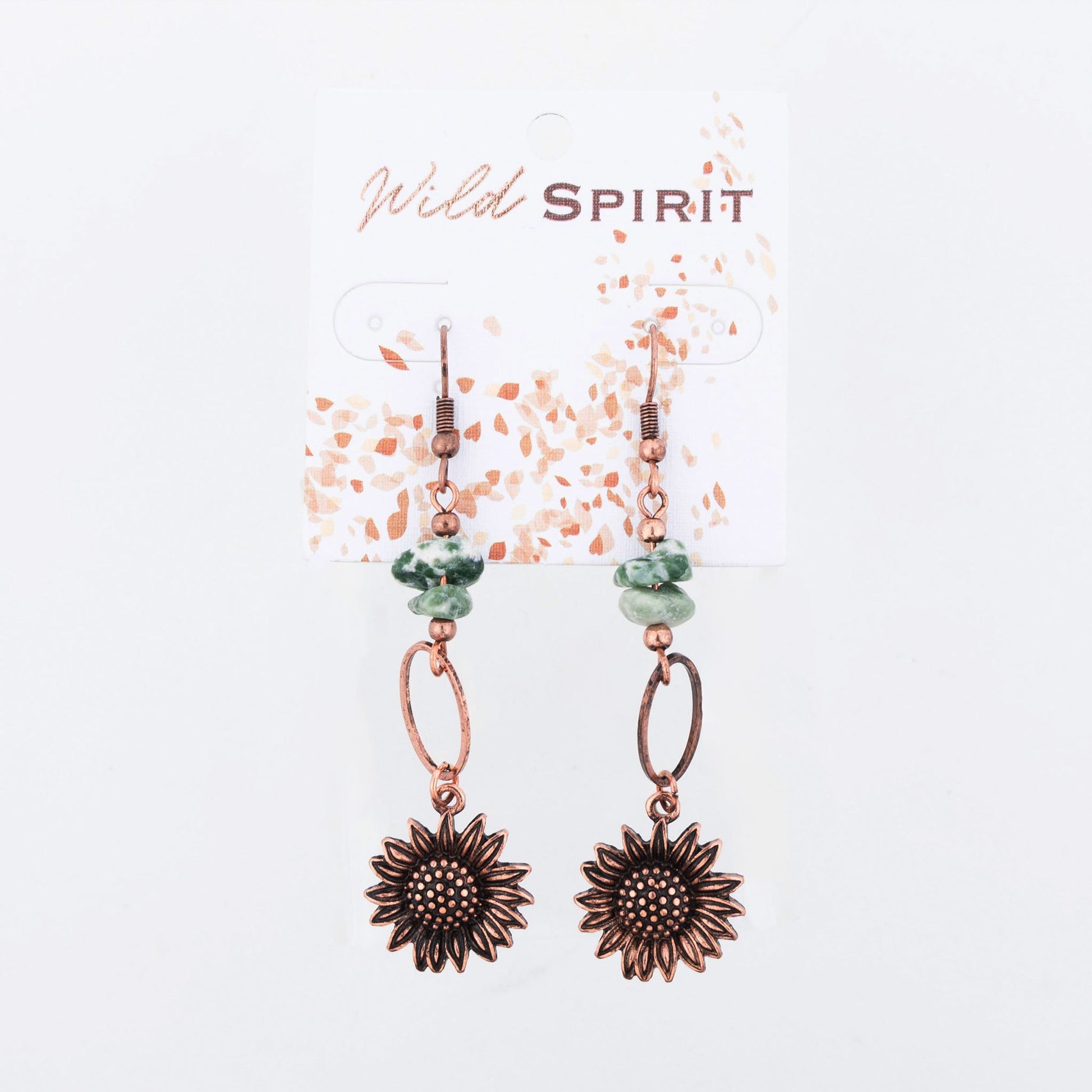 Wild Spirit Sunflower Linked Earrings