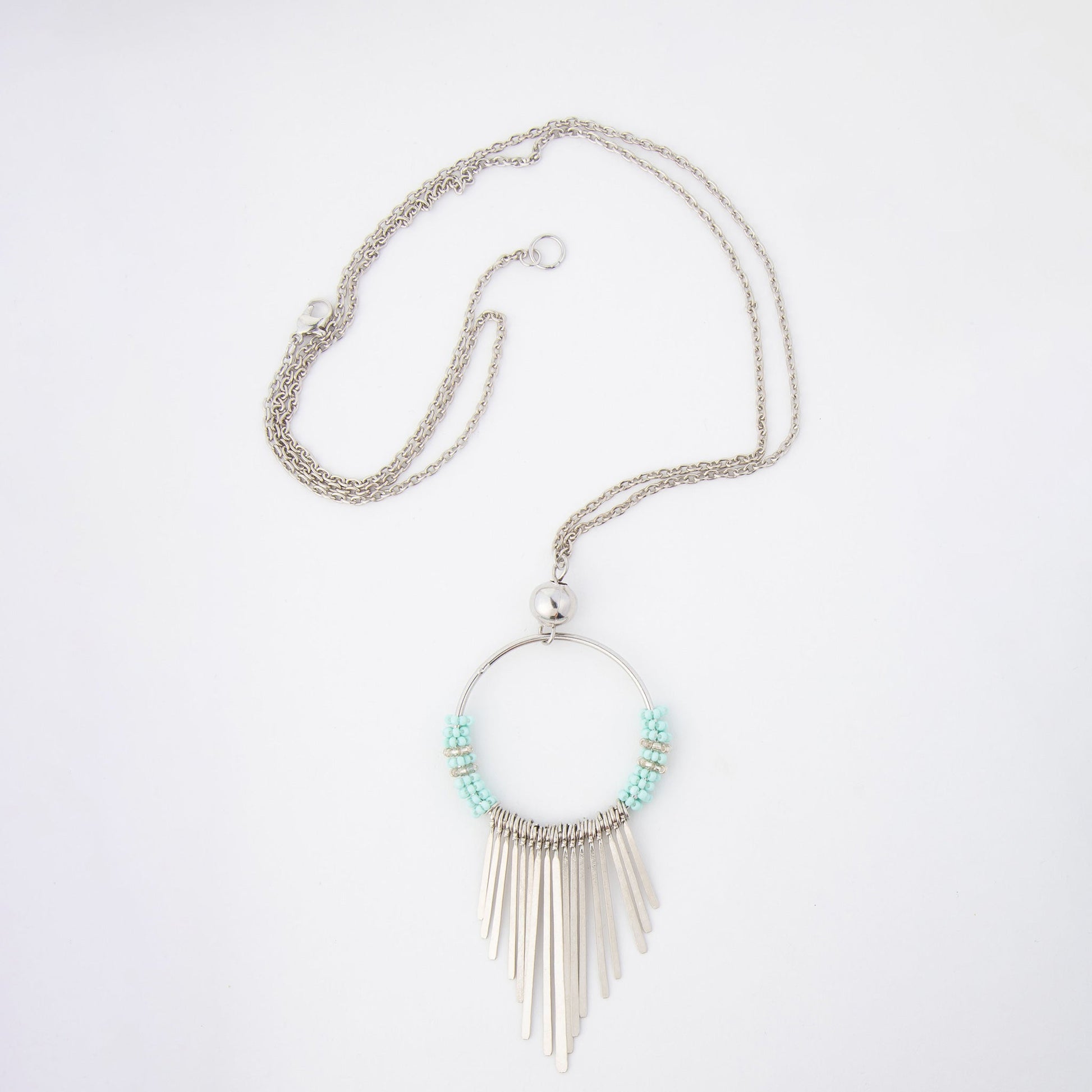 Jaliya Hoop Pendant Necklace