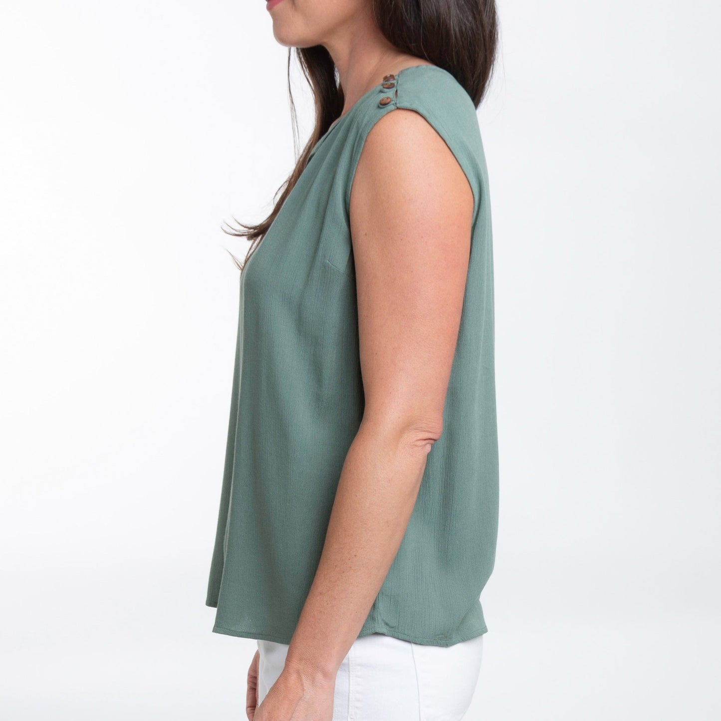 Nika Sleeveless V-Neck Blouse