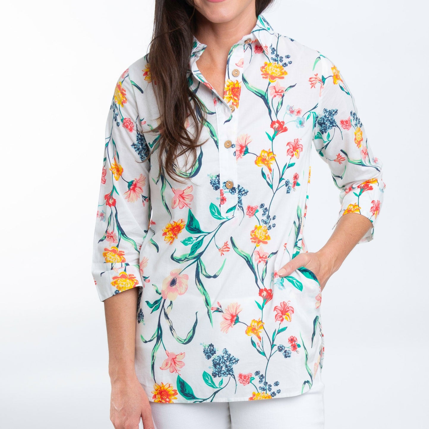 Tessa 3/4 Sleeve Tunic Top