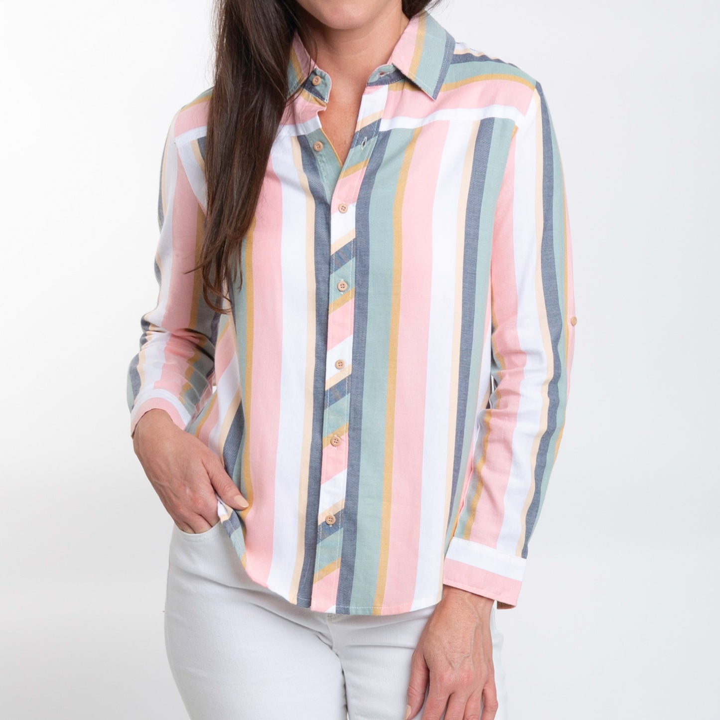 Sayla Button Up Top