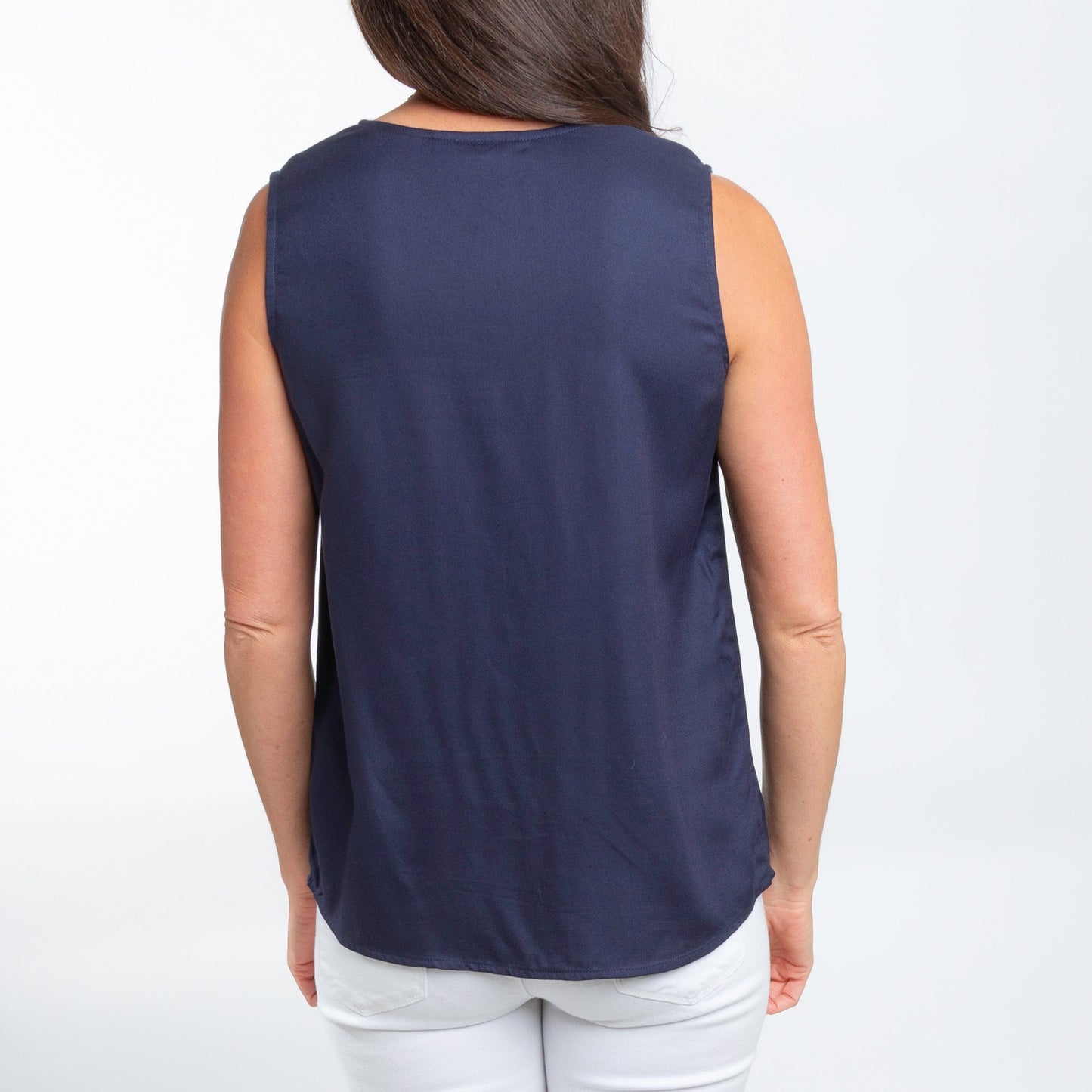 Casey Sleeveless V-Neck Blouse