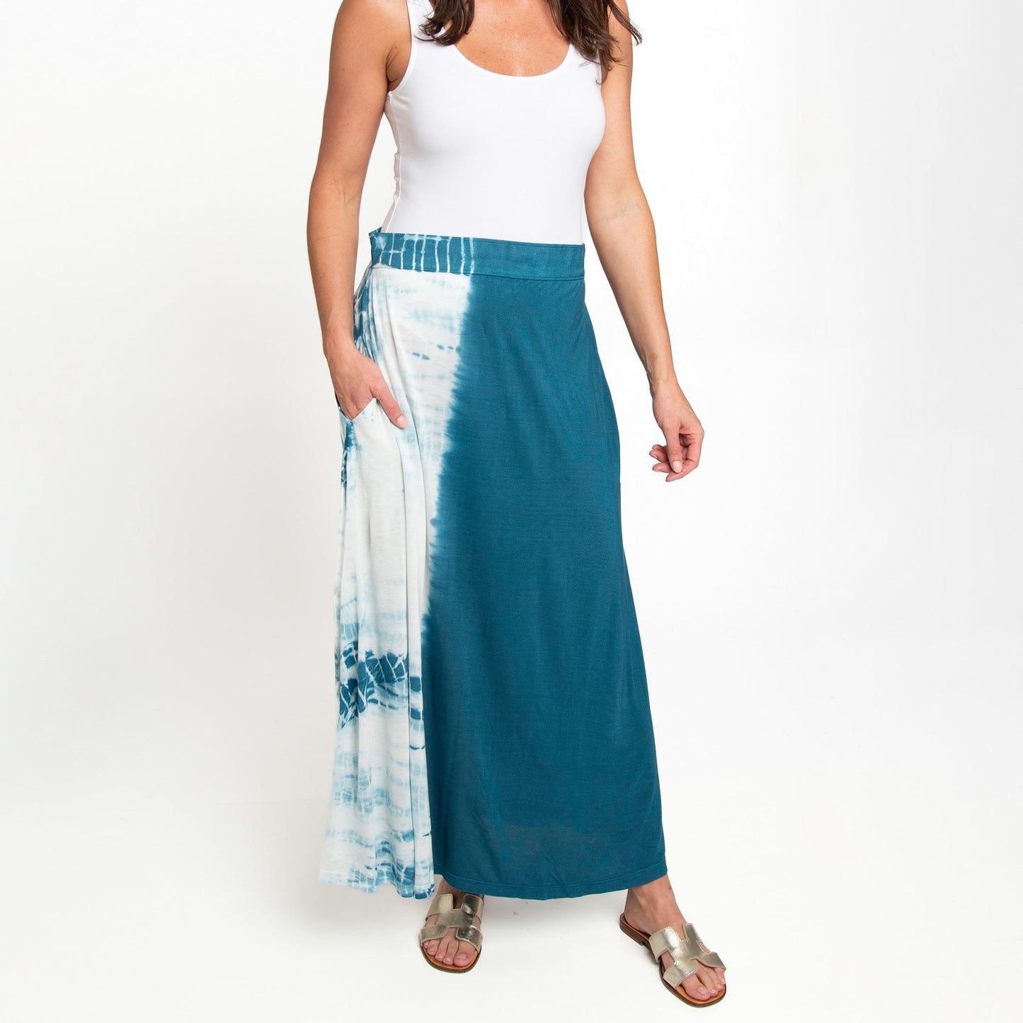 Akari Tie Dye Maxi Skirt