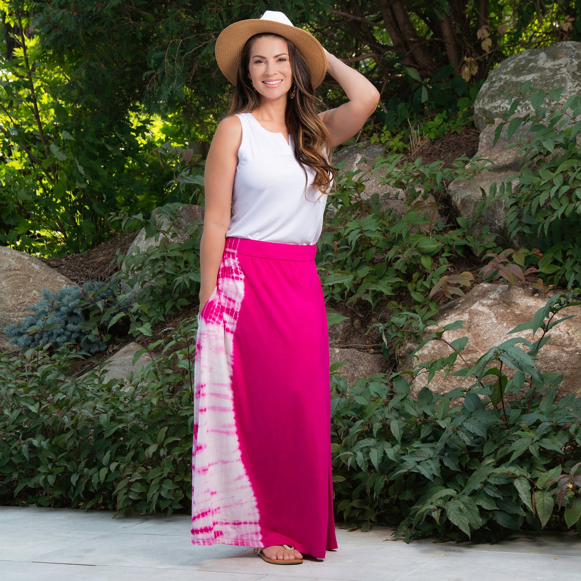 Akari Tie Dye Maxi Skirt