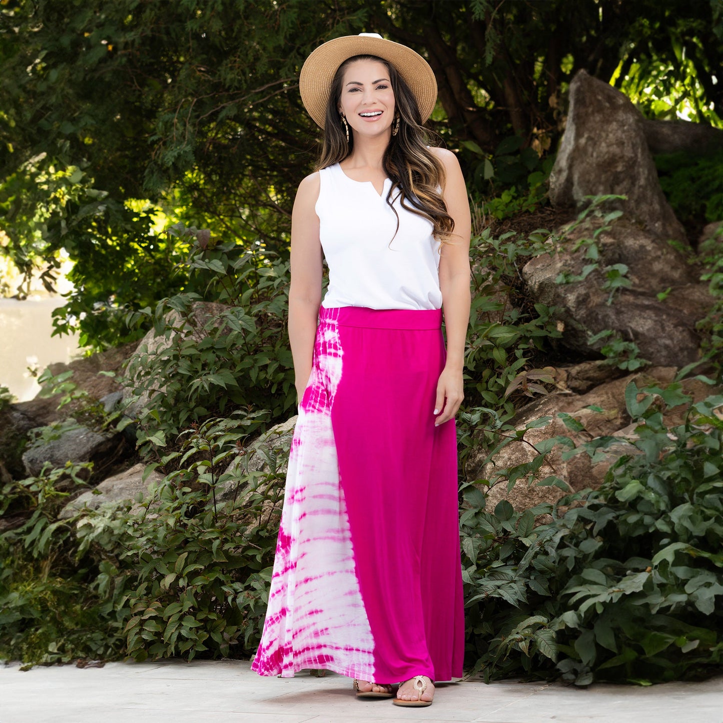 Akari Tie Dye Maxi Skirt