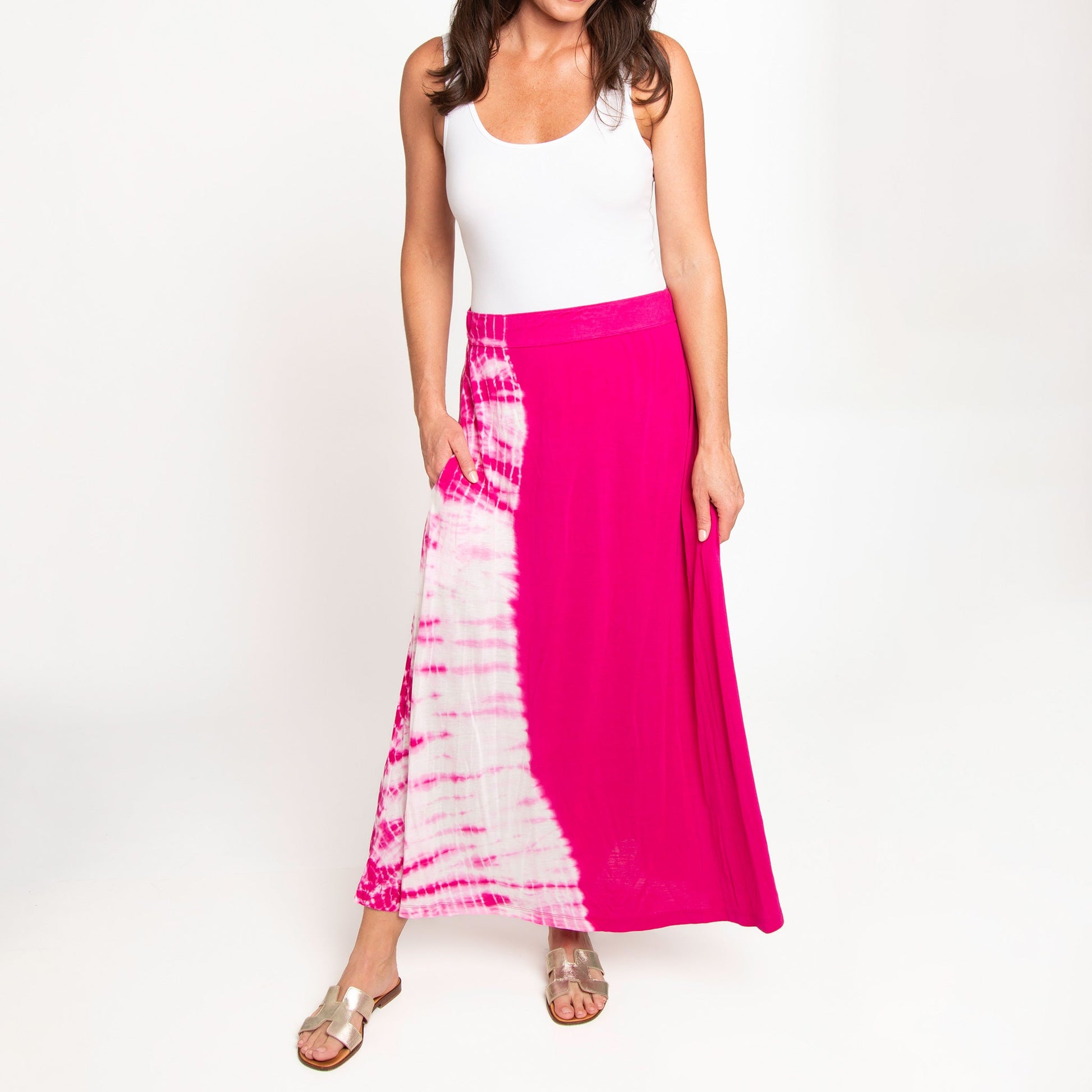 Akari Tie Dye Maxi Skirt