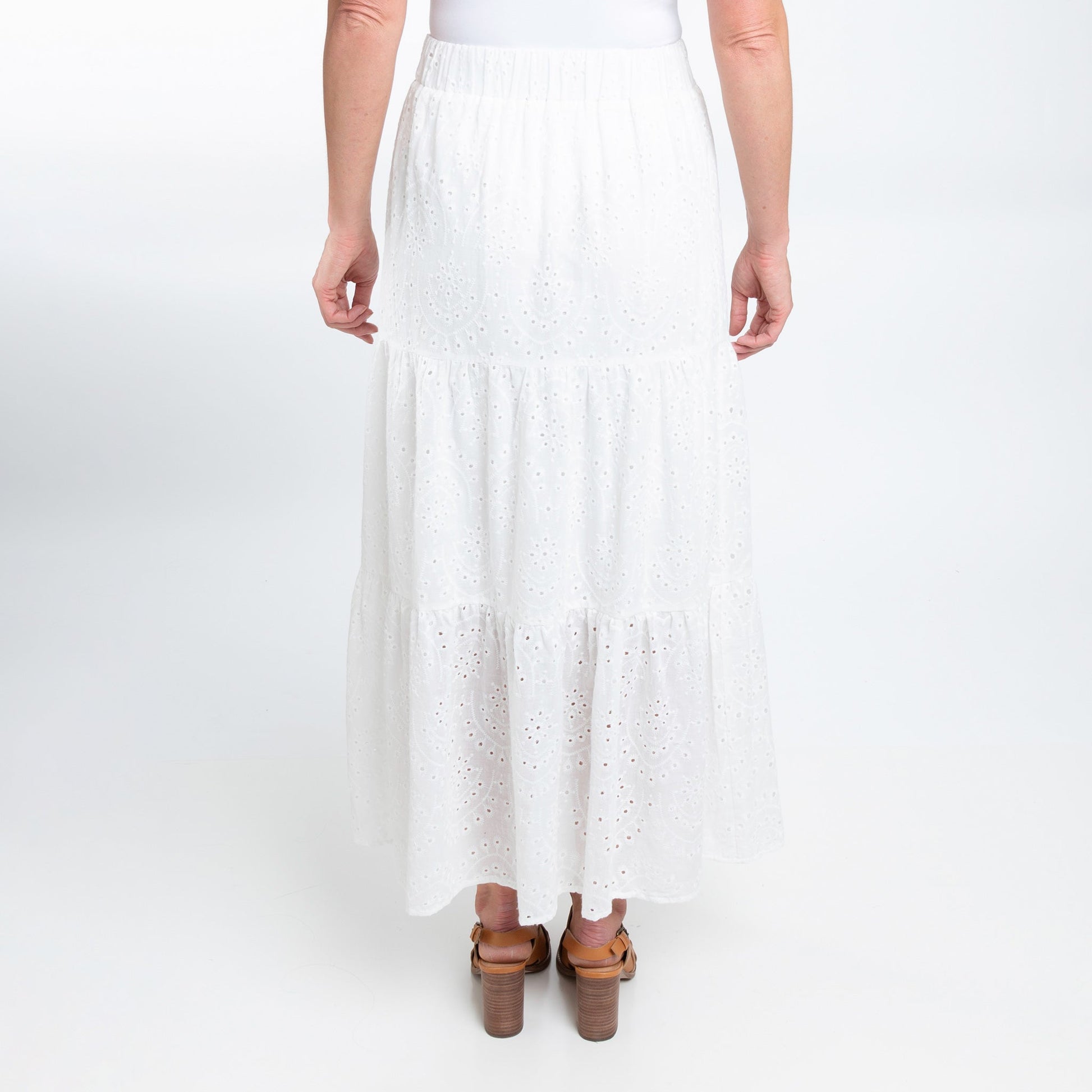 Solange Eyelet Maxi Skirt