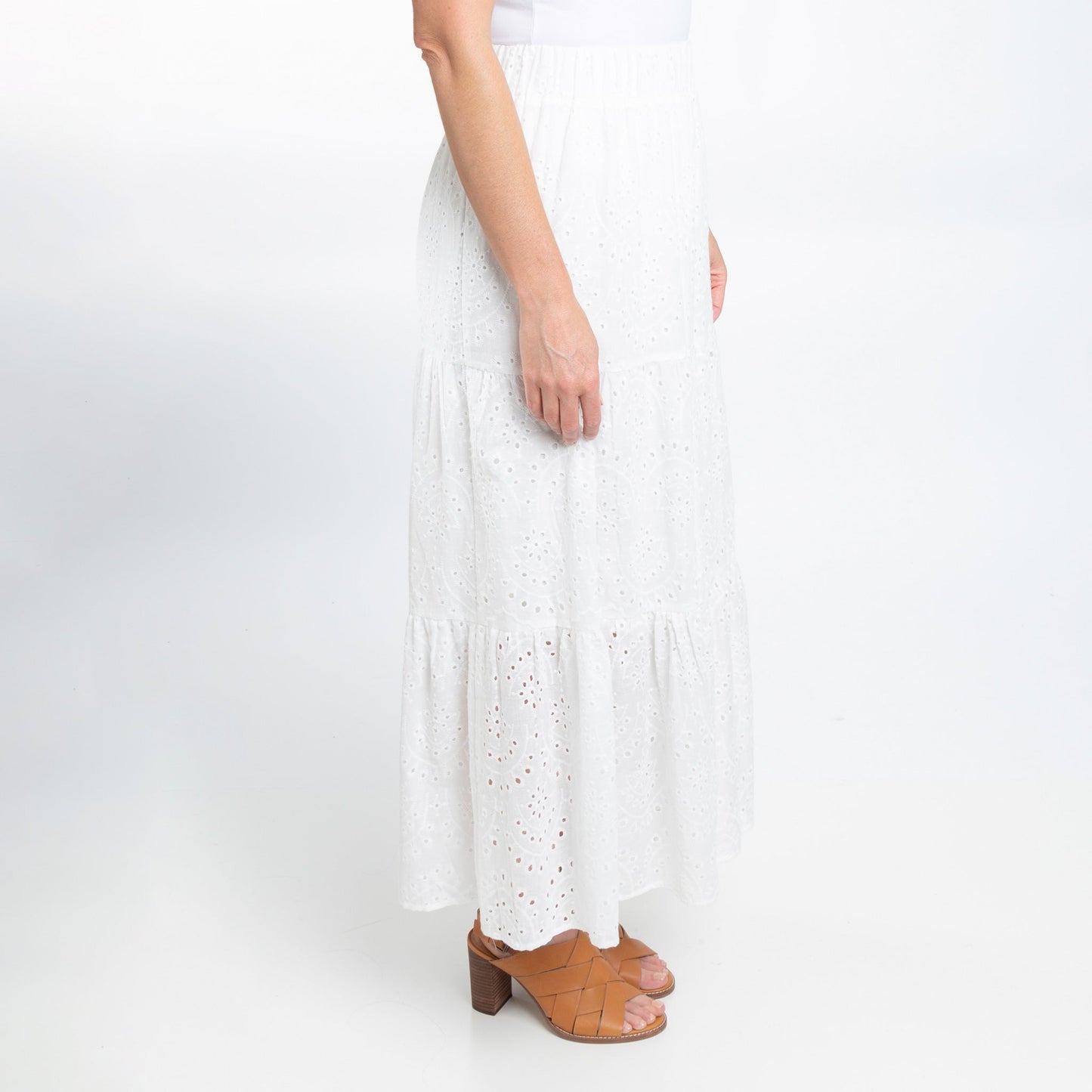 Solange Eyelet Maxi Skirt