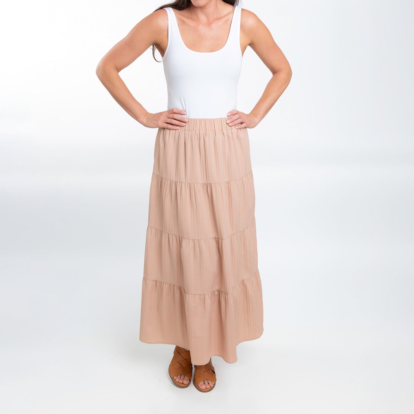 McKay Tiered Maxi Skirt