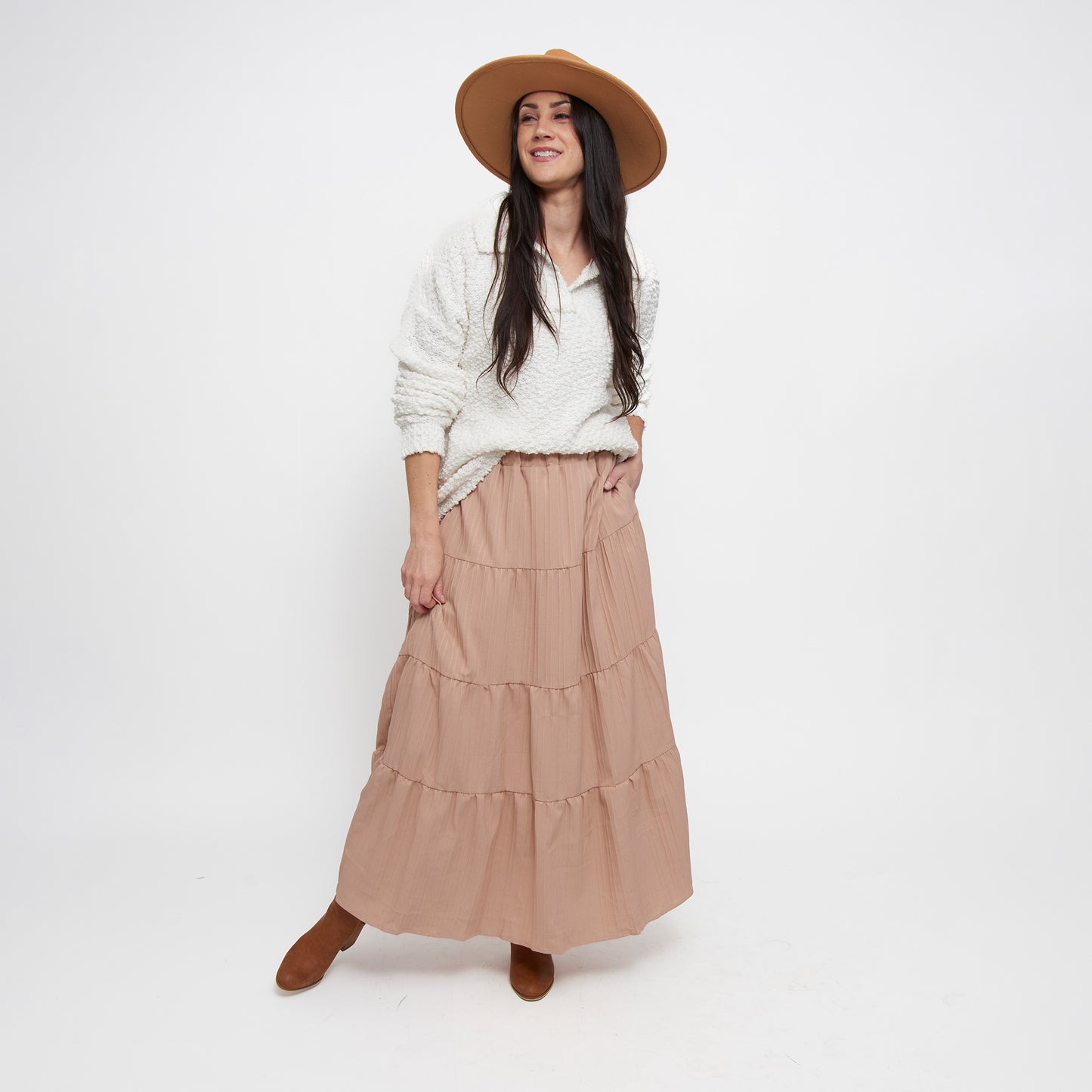 McKay Tiered Maxi Skirt