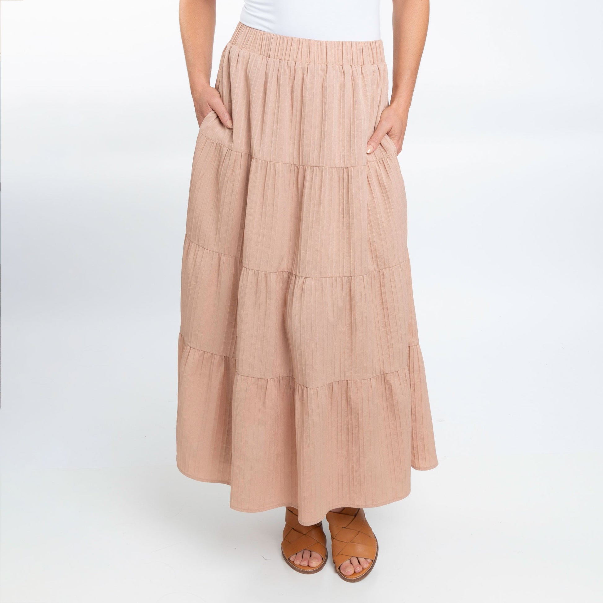 McKay Tiered Maxi Skirt