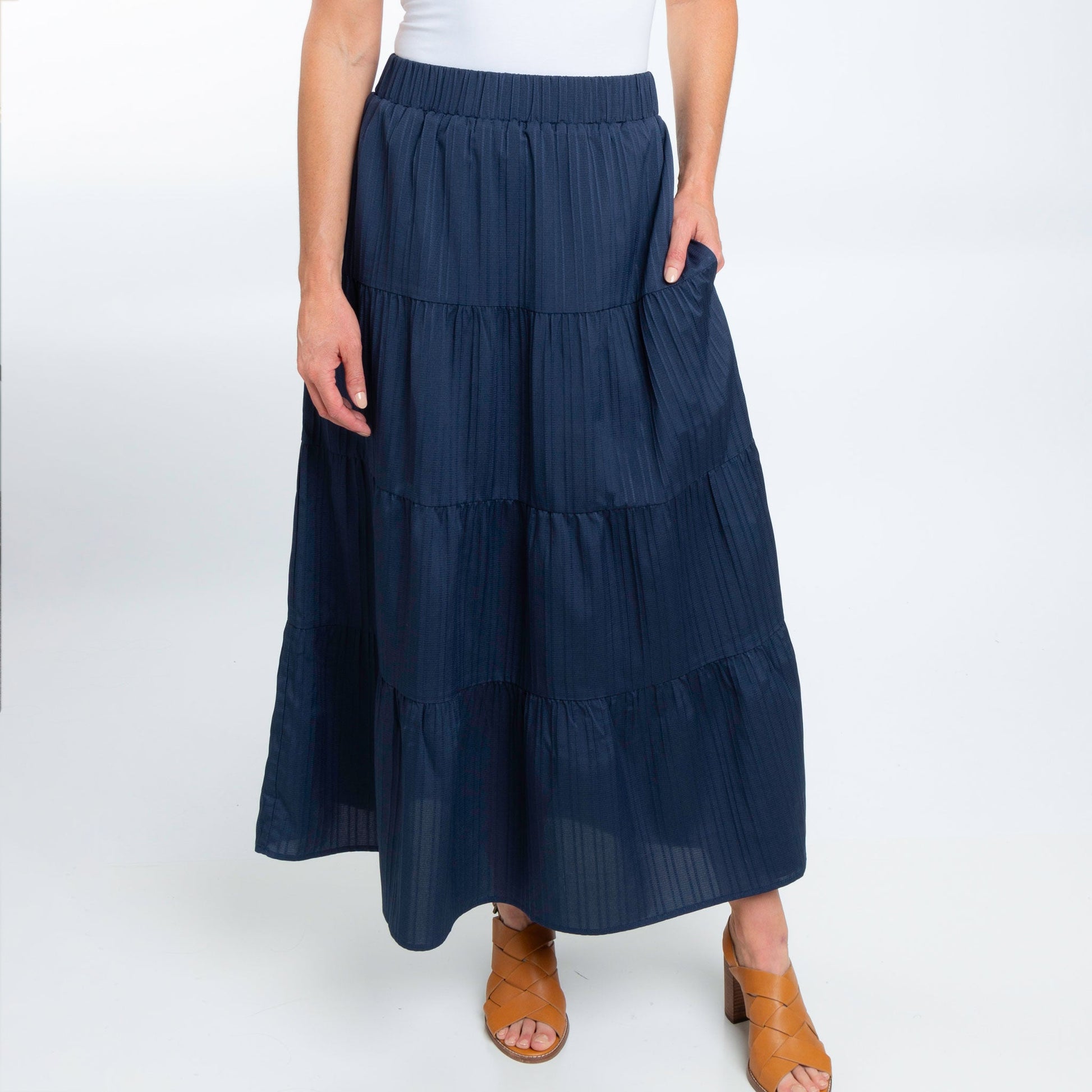 McKay Tiered Maxi Skirt