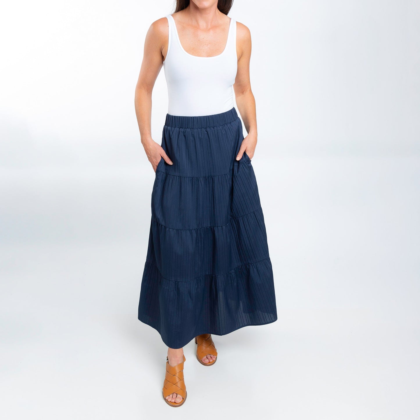 McKay Tiered Maxi Skirt