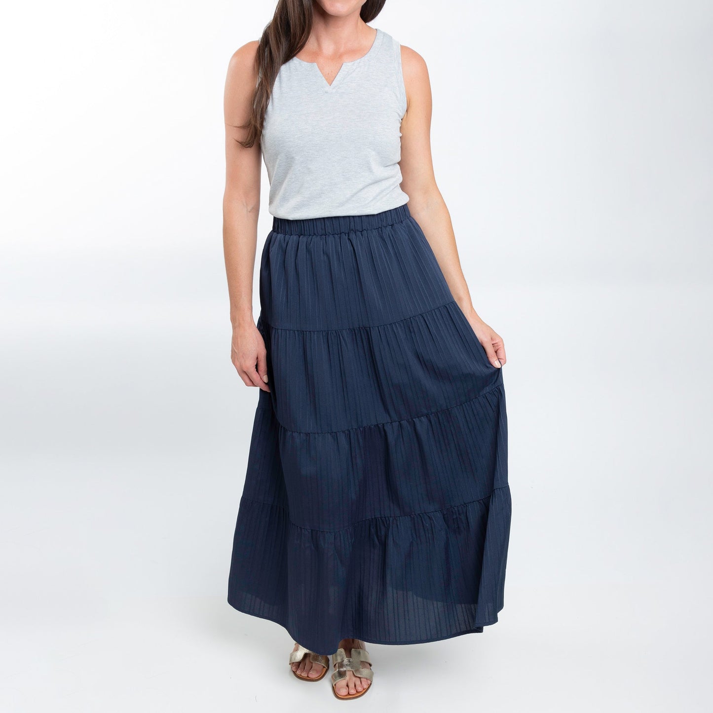 McKay Tiered Maxi Skirt