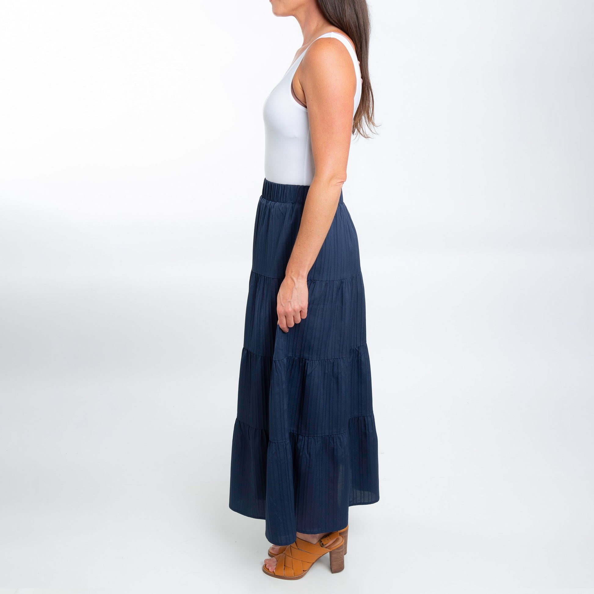 McKay Tiered Maxi Skirt