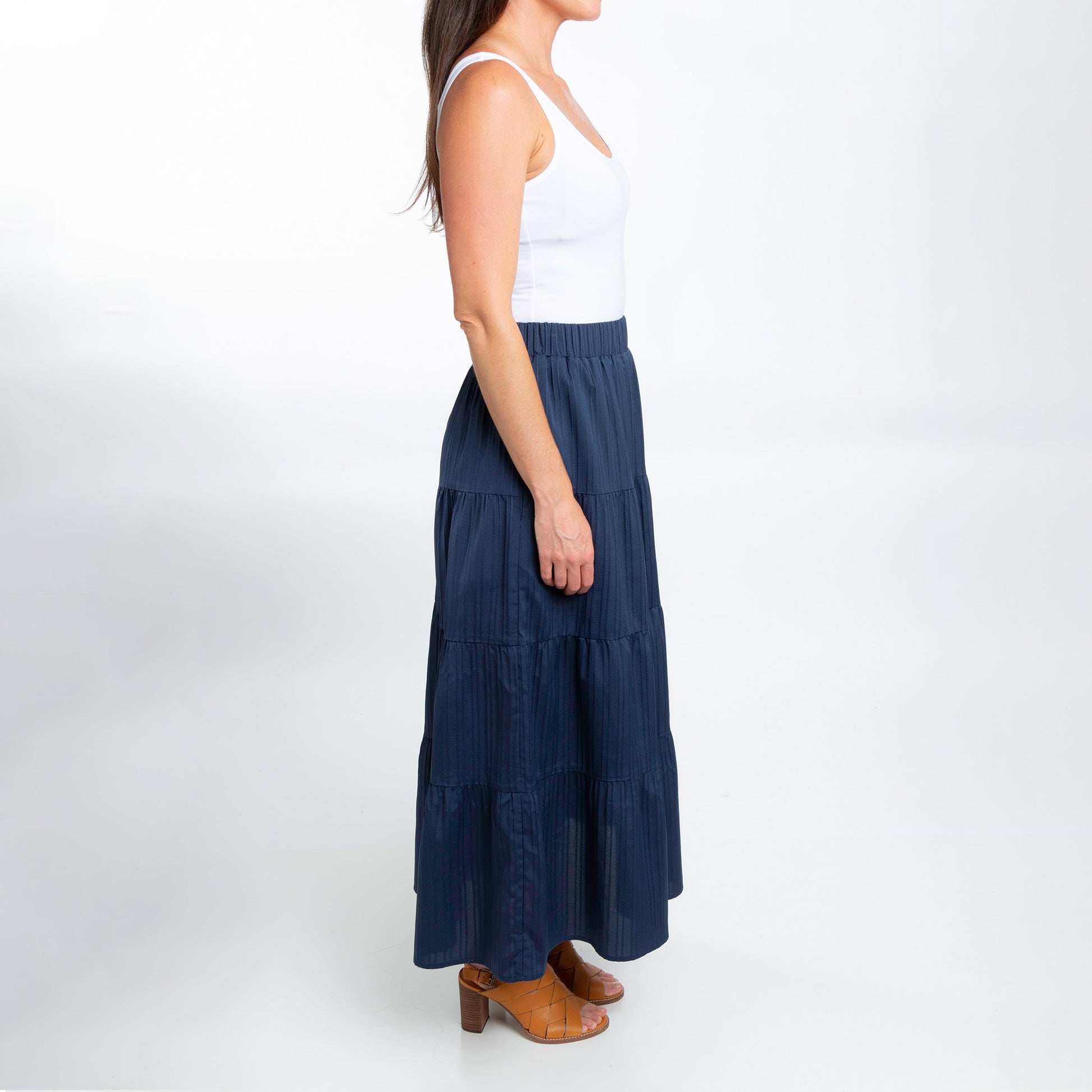 McKay Tiered Maxi Skirt