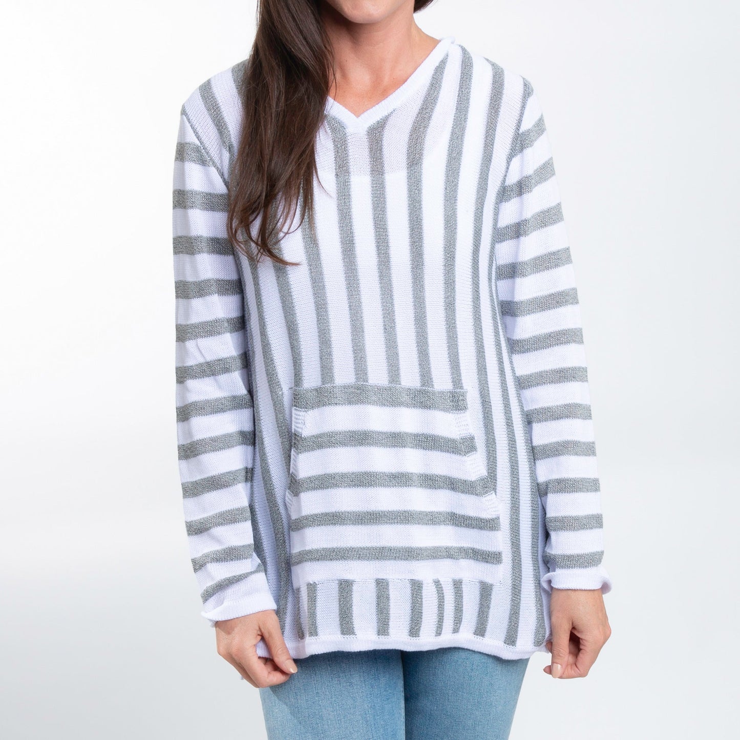 Brodie Hooded V-Neck Top