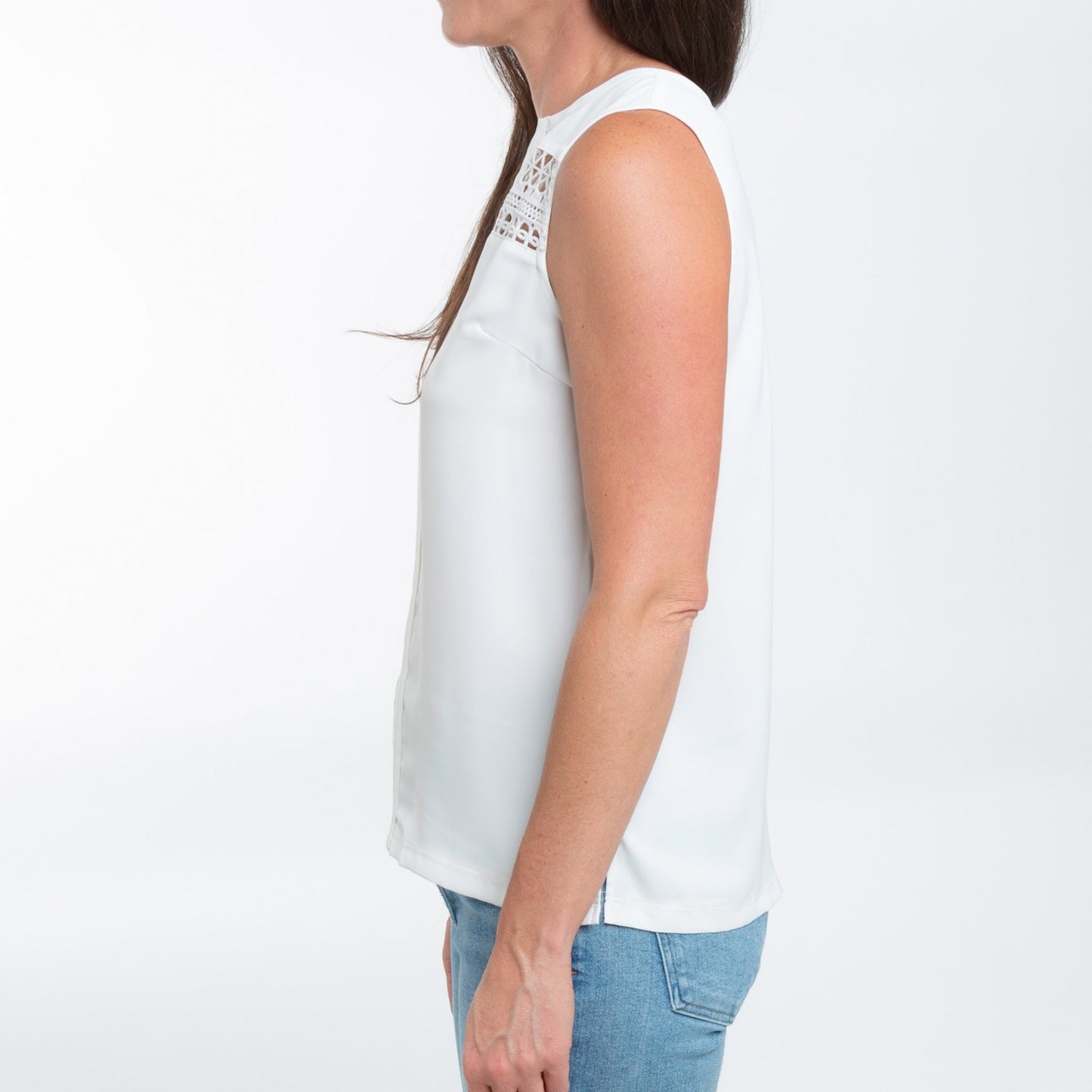 Indie Sleeveless V-Neck Blouse