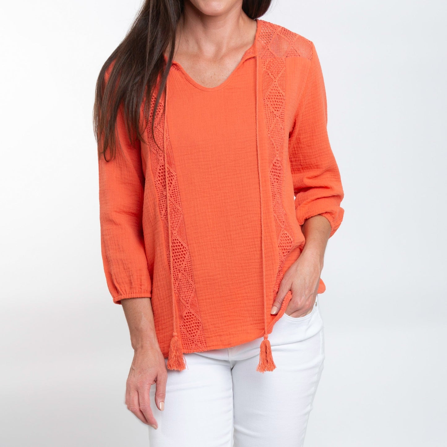 Larisa Gauze Tie Top